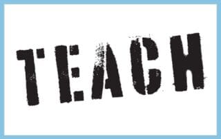 Spraypaint "TEACH"