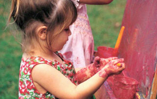 Child Finger painting