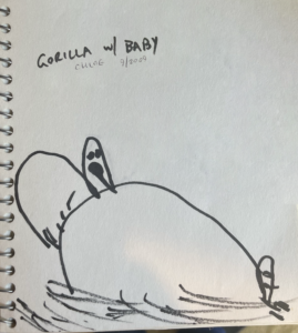 Child's drawing of gorilla