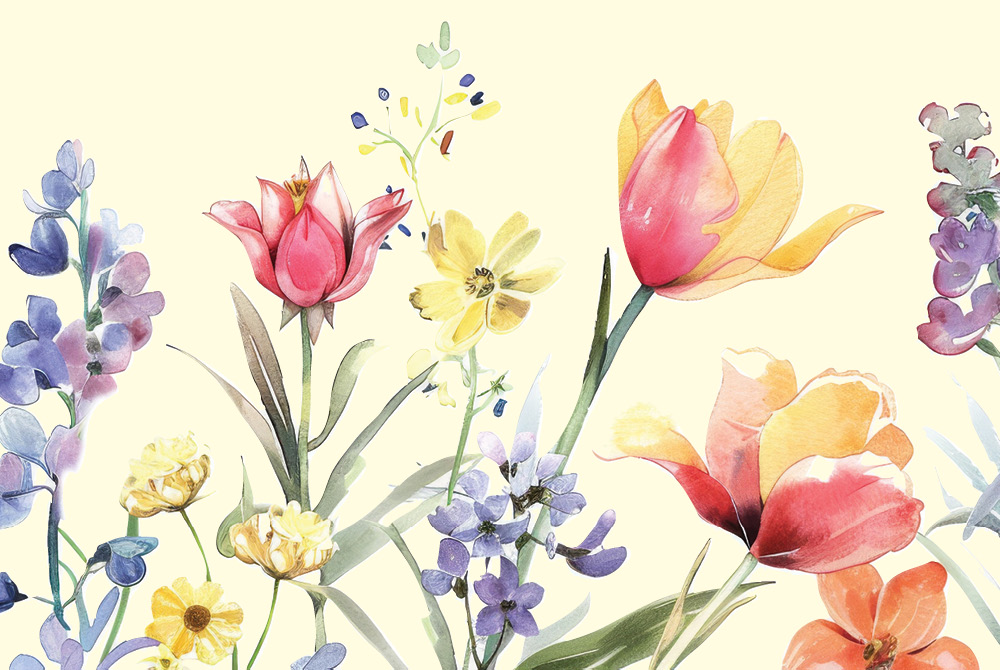 Watercolor flowers