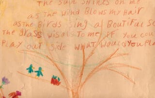 A drawing by Isabella (Grade One, Waldorf School of Louisville, 1996)