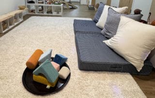 Comfortable seating in a classroom setting